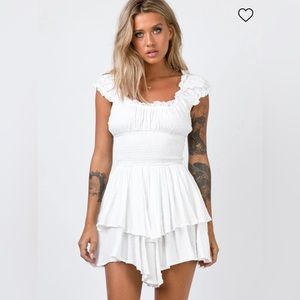Princess Polly Love Galore Romper White